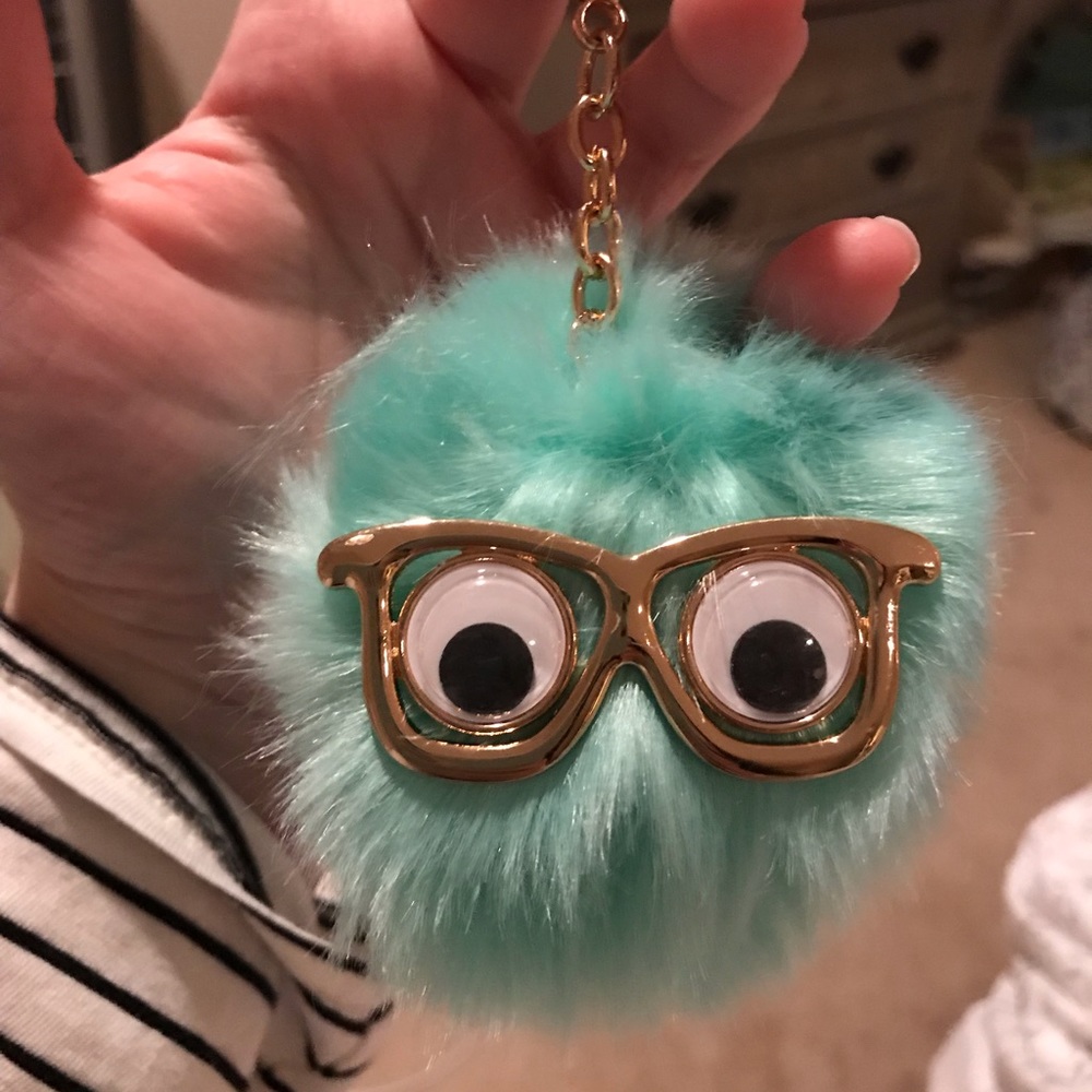 Goggly Eyes with Glasses Bag Charm or Keychain